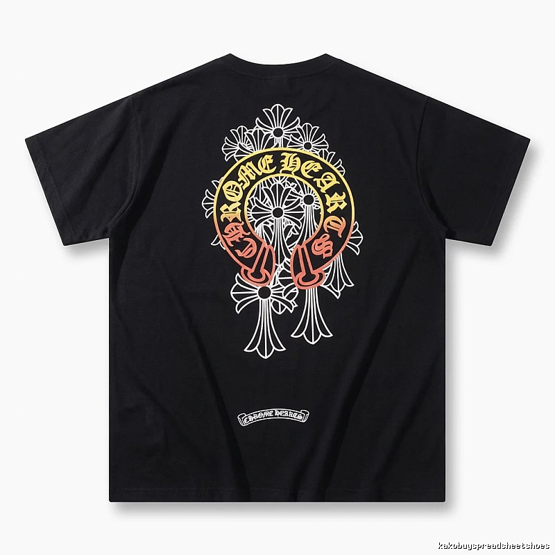Chrome Hearts Retro Style Black T-shirt