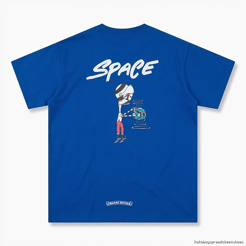 Chrome Hearts Space Style Blue T-shirt