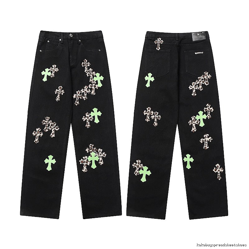 Chrome Hearts Summer Graphic jeans Light Denim Jeans with Bold Graphic