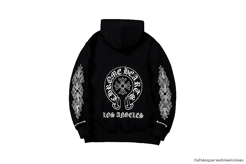 Chrome Hearts Travel Cross graphic hoodie Black Blue Cross with Modern Look