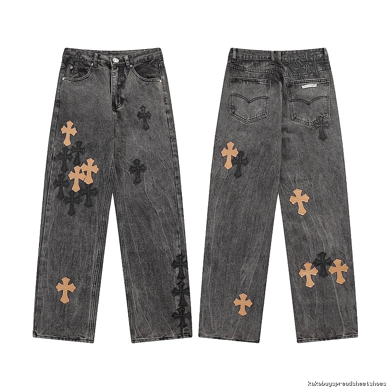 Chrome Hearts Travel Graphic jeans Light Denim Jeans with Soft Visual Tone