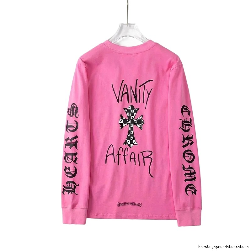 Chrome Hearts trendy and cool pink sweatshirt