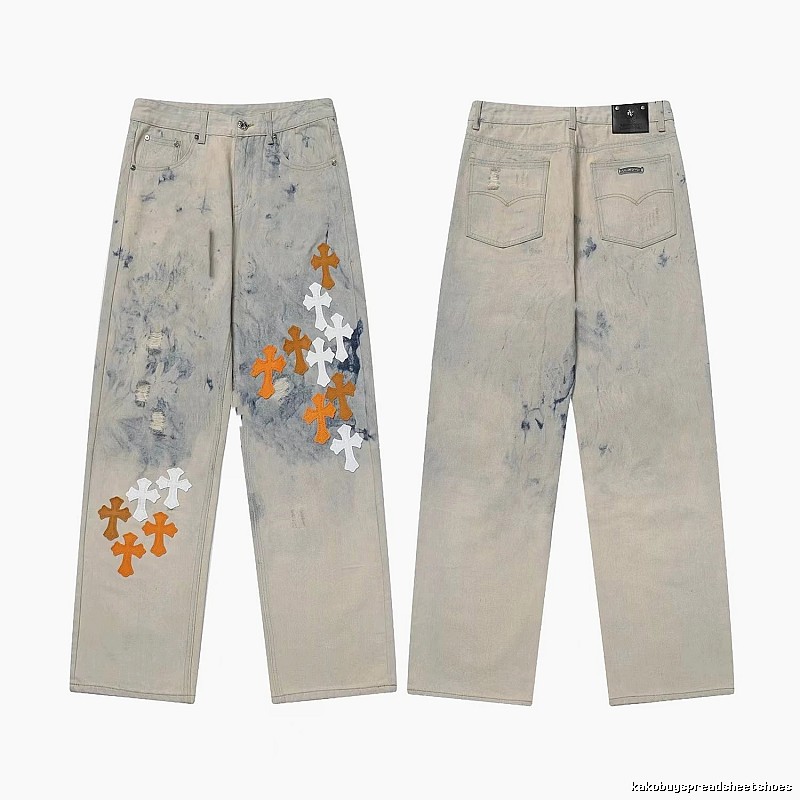 Chrome Hearts Weekend Graphic jeans Light Denim Jeans for Weekend Wear