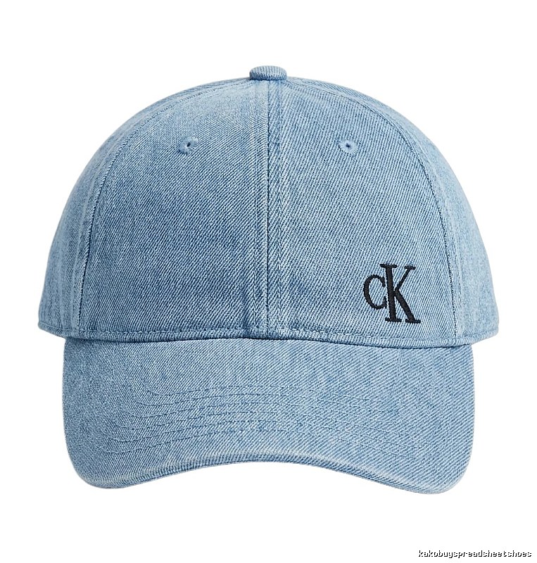 CK denim-style light blue baseball cap
