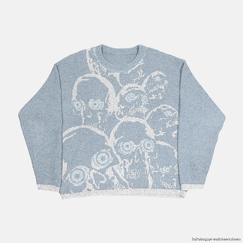 Classic Anime graphic sweater Black Knit Top with Travel-Friendly Style