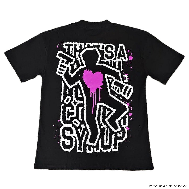 CLOT Heart Graffiti Street Style Black Short-sleeve T-shirt