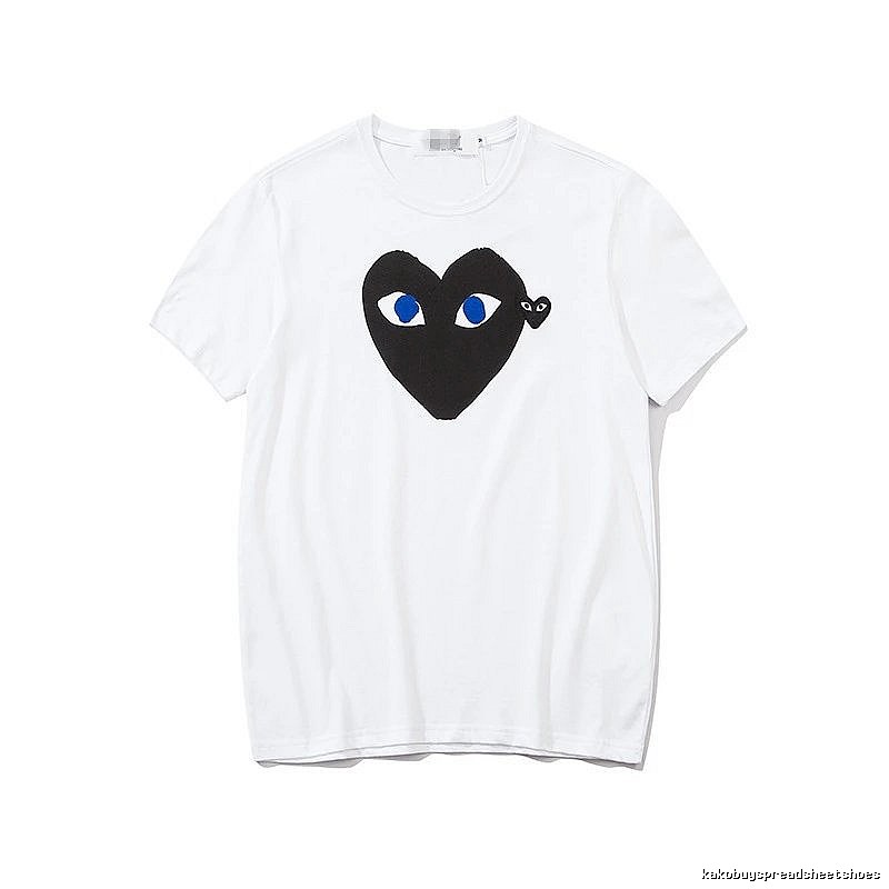 Comme des Garcons PLAY 2023-03 Black Style 2303 Heart Logo T-Shirt Poolside Style