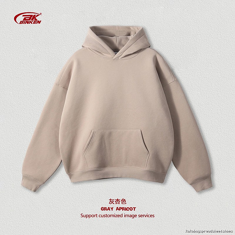 Compact Pullover hoodie Navy Blank Kangaroo for Smart Casual Looks