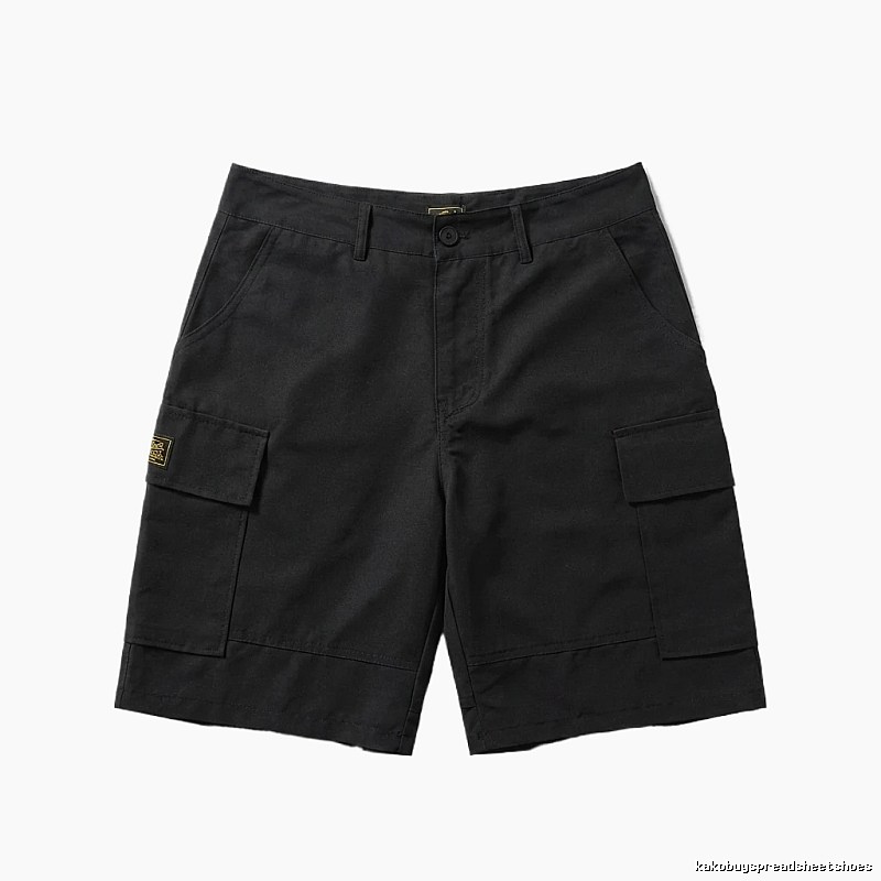Corteiz Black Workwear-Style Shorts