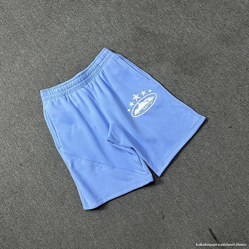 Corteiz casual light blue shorts