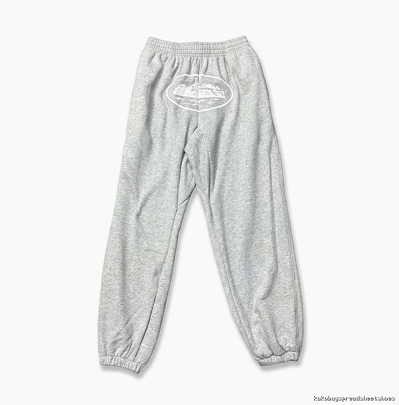 Corteiz Casual Style Grey Sweatpants