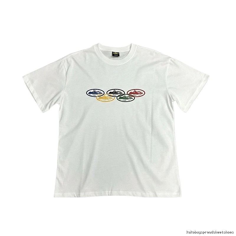 Corteiz Colorful Pattern Casual White T-shirt