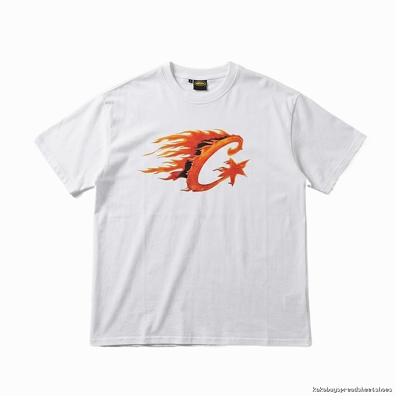 Corteiz Flame Wind White T-shirt