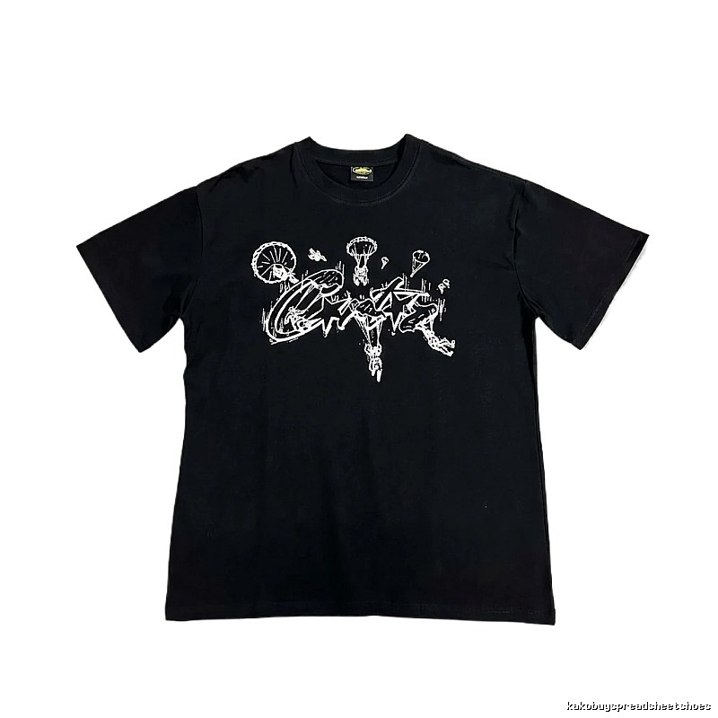 Corteiz Graffiti Style Black T-shirt