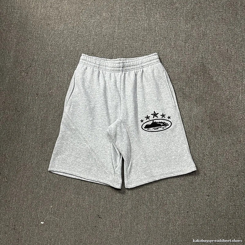Corteiz minimalist light gray shorts