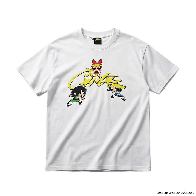 Corteiz Powerpuff Girls Cartoon White T-shirt