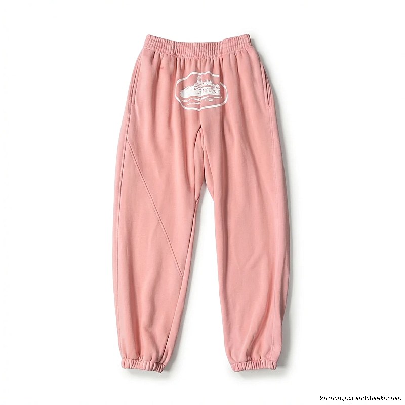 Corteiz Printed Casual Style Pink Pants