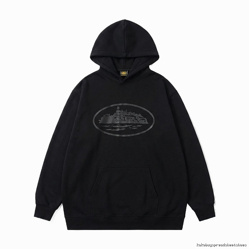 Corteiz printed dark hoodie