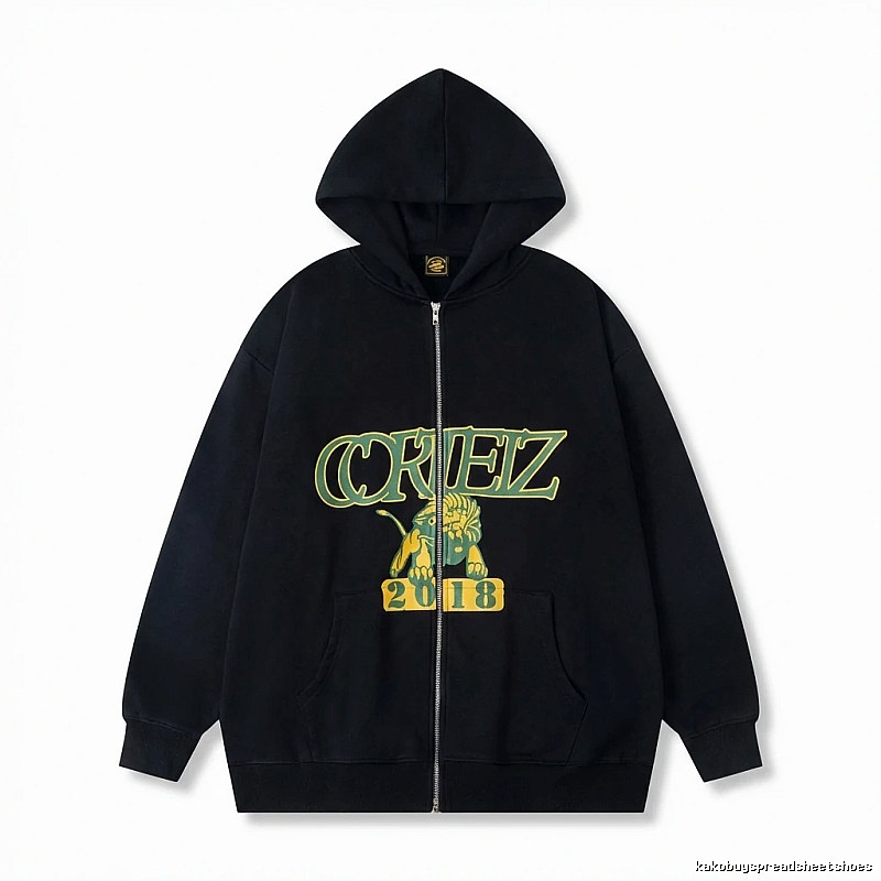 Corteiz Printed Trendy and Cool Black Sweatshirt