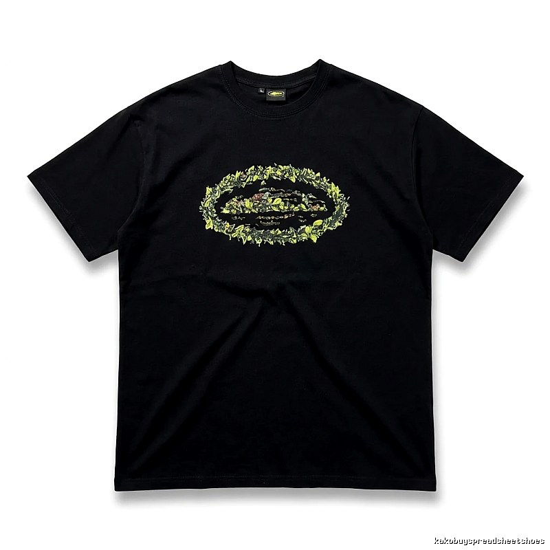 Corteiz Printed Trendy Black T-shirt