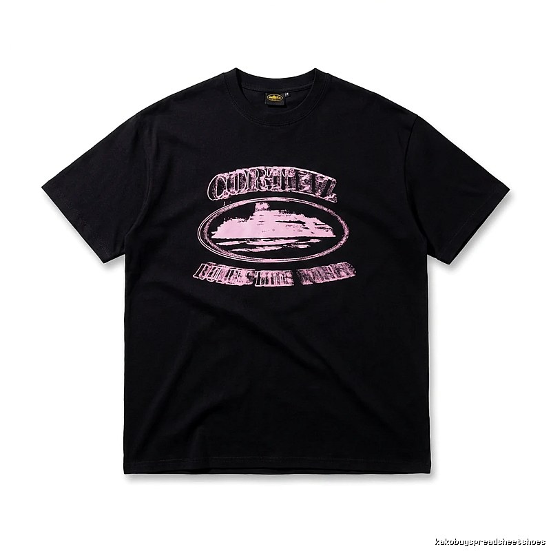 Corteiz Printed Trendy Black T-shirt