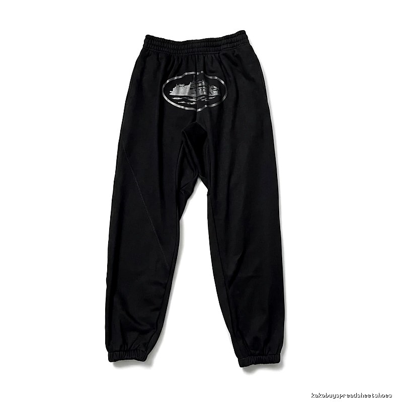 Corteiz printed trendy brand style black pants