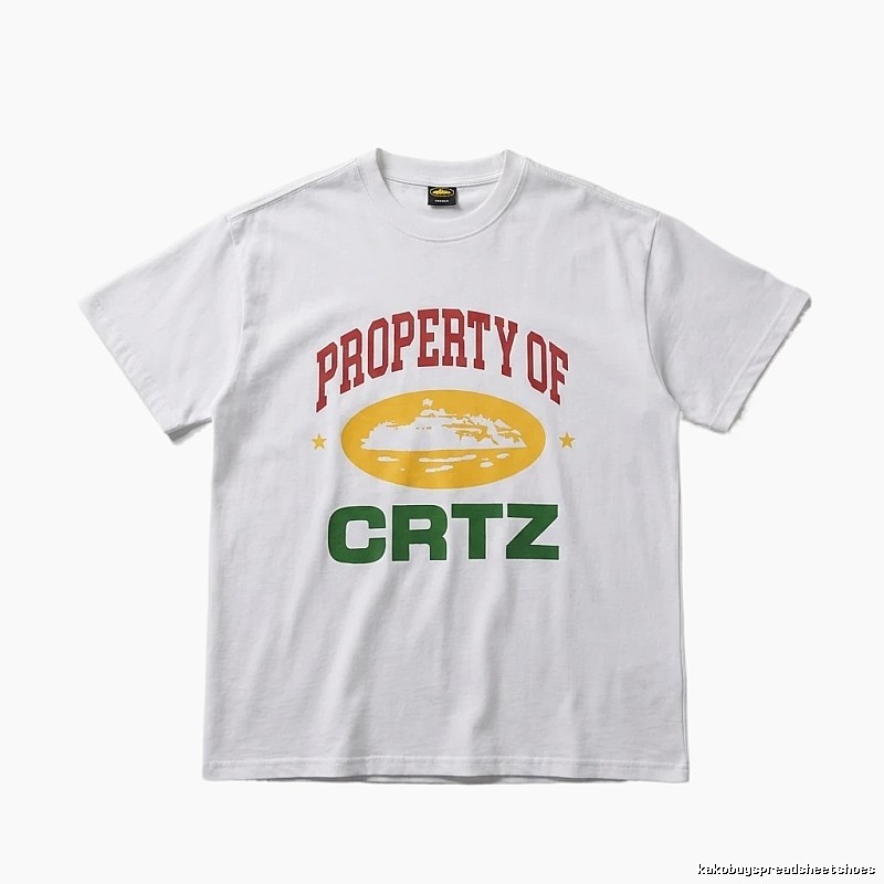 Corteiz PROPERTY Series Trendy and Cool White T-shirts