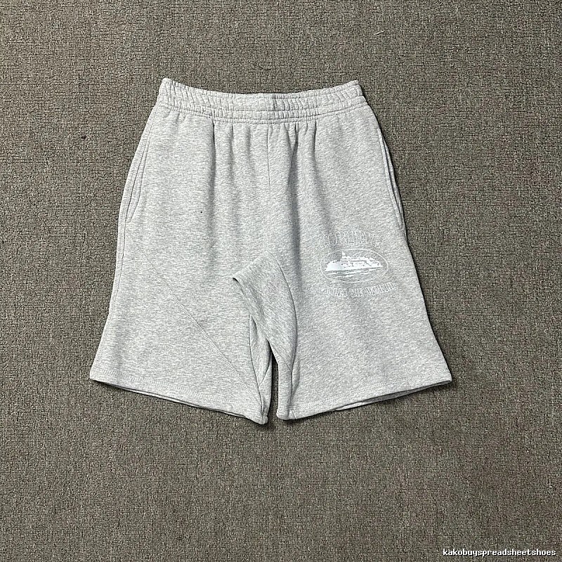 Corteiz vintage-style grey shorts