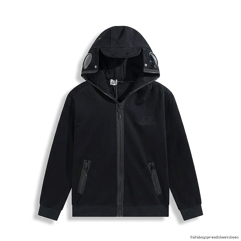 C.P. Functional Style Black Hoodie