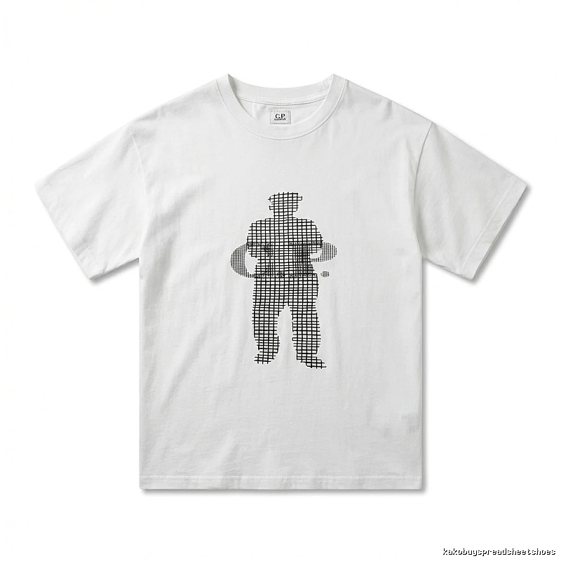 C.P. Grid Wind White T-shirt