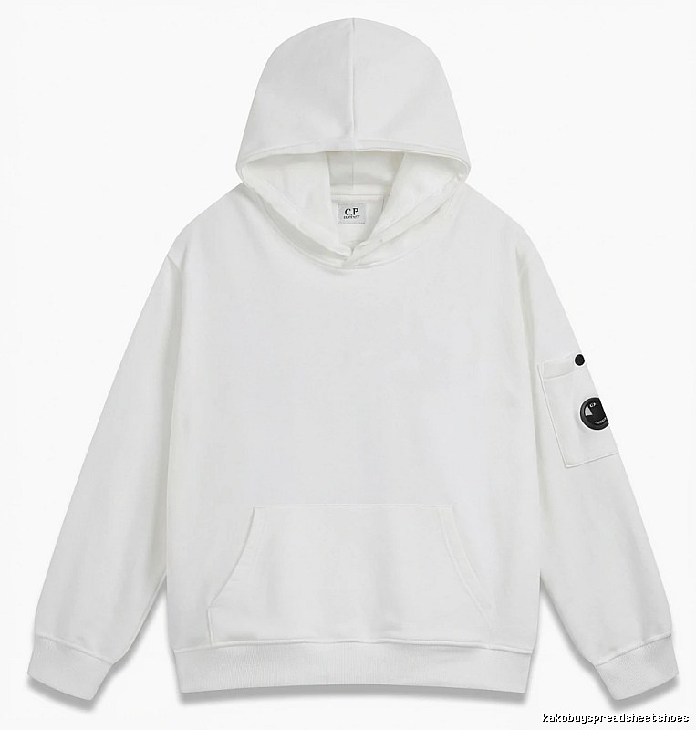 C.P. minimalist style white hoodie