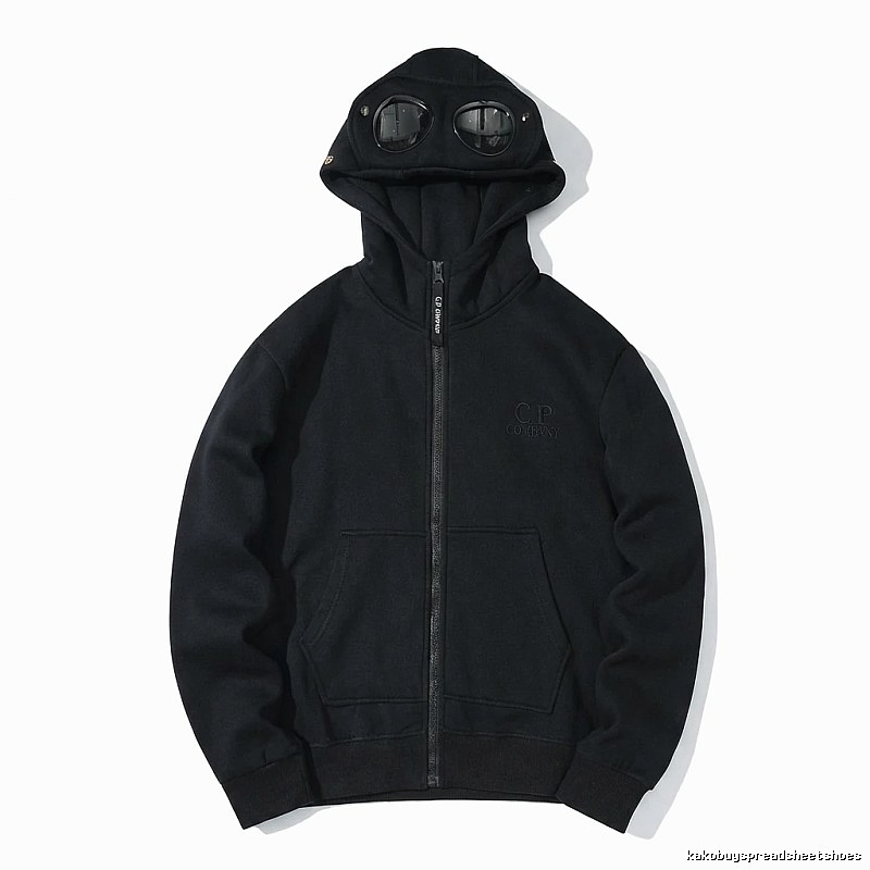 C.P. retro-style black hoodie