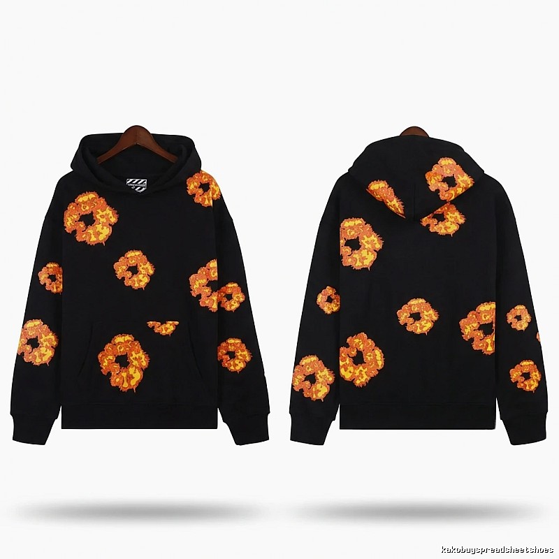 DENIM TEARS Flame Wind Black Sweatshirt
