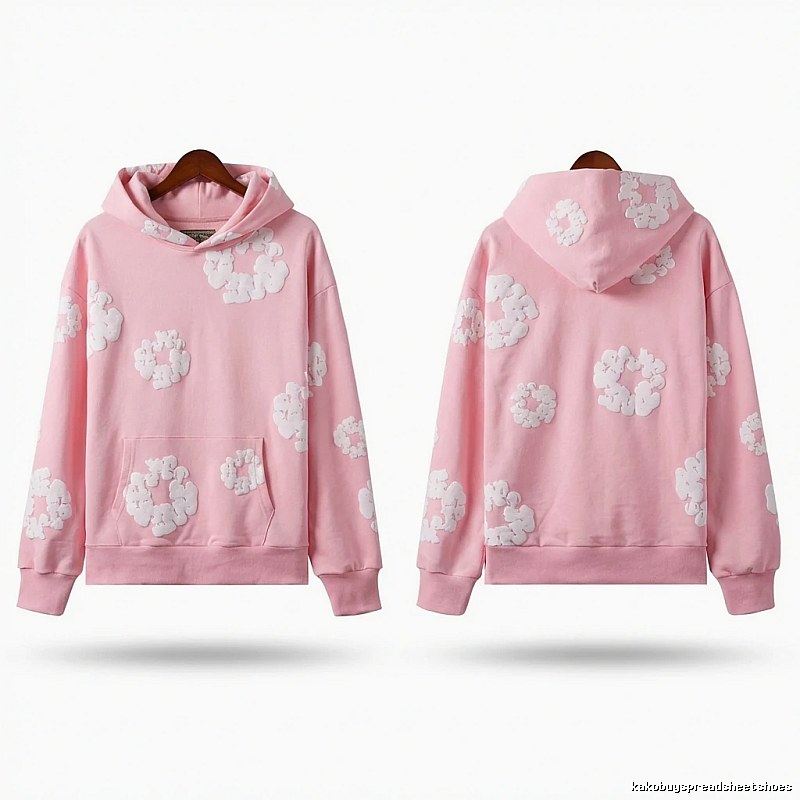 DENIM TEARS Floral Pink Hoodie