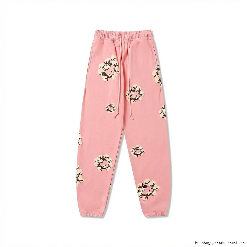DENIM TEARS Floral Pink Sweatpants
