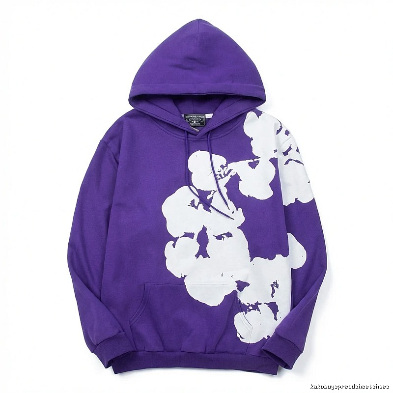 DENIM TEARS Floral Purple Hoodie