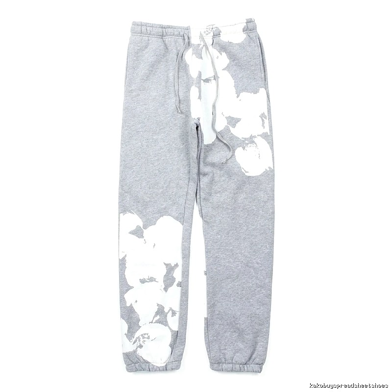 DENIM TEARS ink-splashing style grey sweatpants