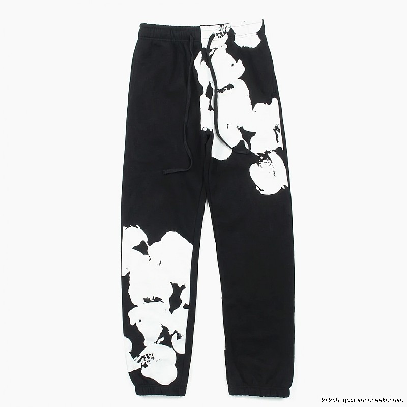 DENIM TEARS Ink-wash Style Black Sweatpants