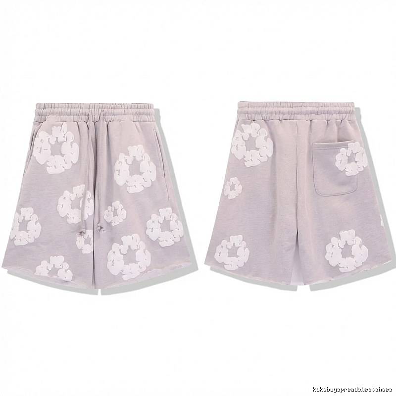 DENIM TEARS Printed Retro Style Shorts