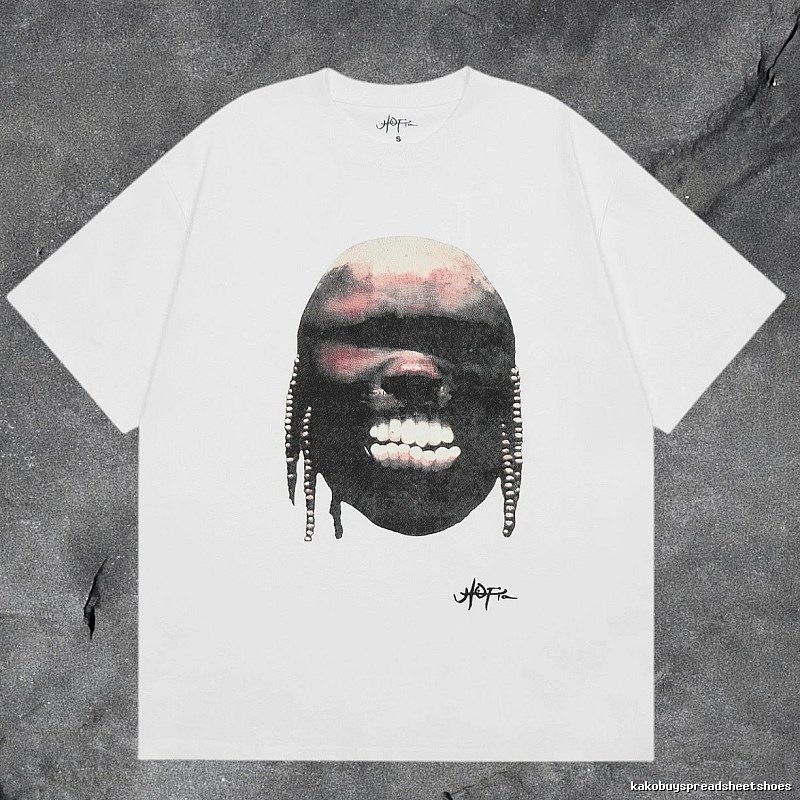 Denim Tears White Graphic T-Shirt Clean Colorway
