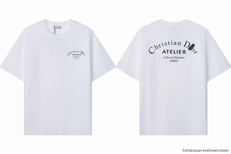 Dior Atelier Minimalist Style White T-Shirt