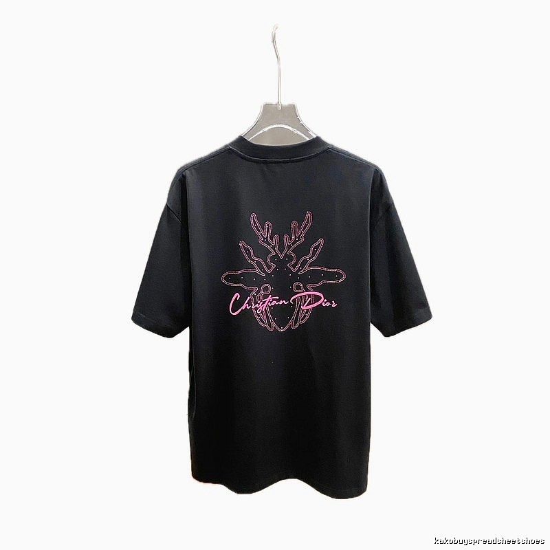 Dior Christmas-style black T-shirt