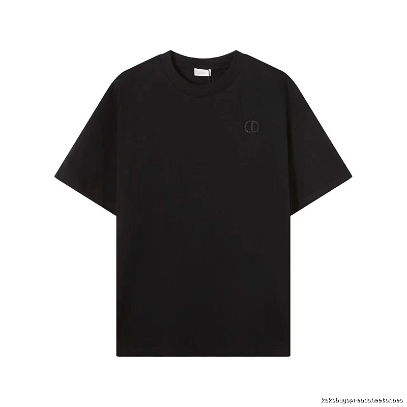 Dior Classic Collection Minimalist Style Black T-Shirt