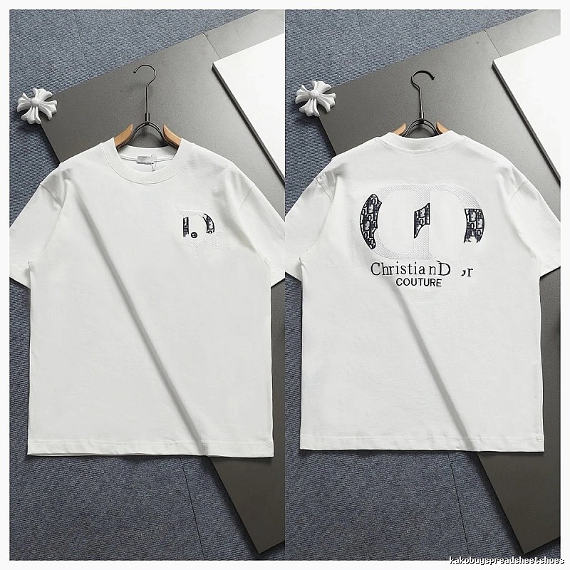 Dior Couture Monogram-style White Short-sleeve T-shirt