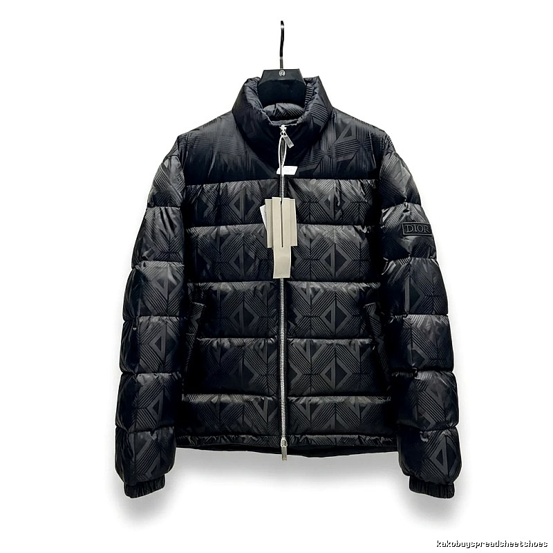 Dior diamond - checkered black down jacket