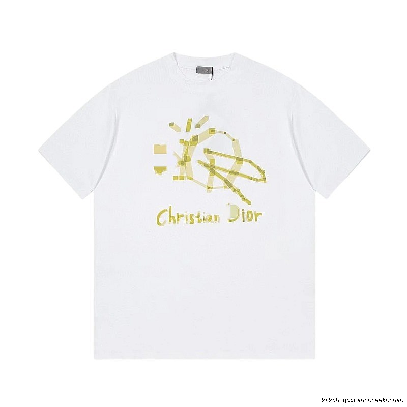 Dior Graffiti Street Style White T-Shirt