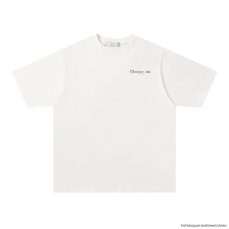 Dior Haute Couture Collection Minimalist Style White Short-sleeve T-shirt