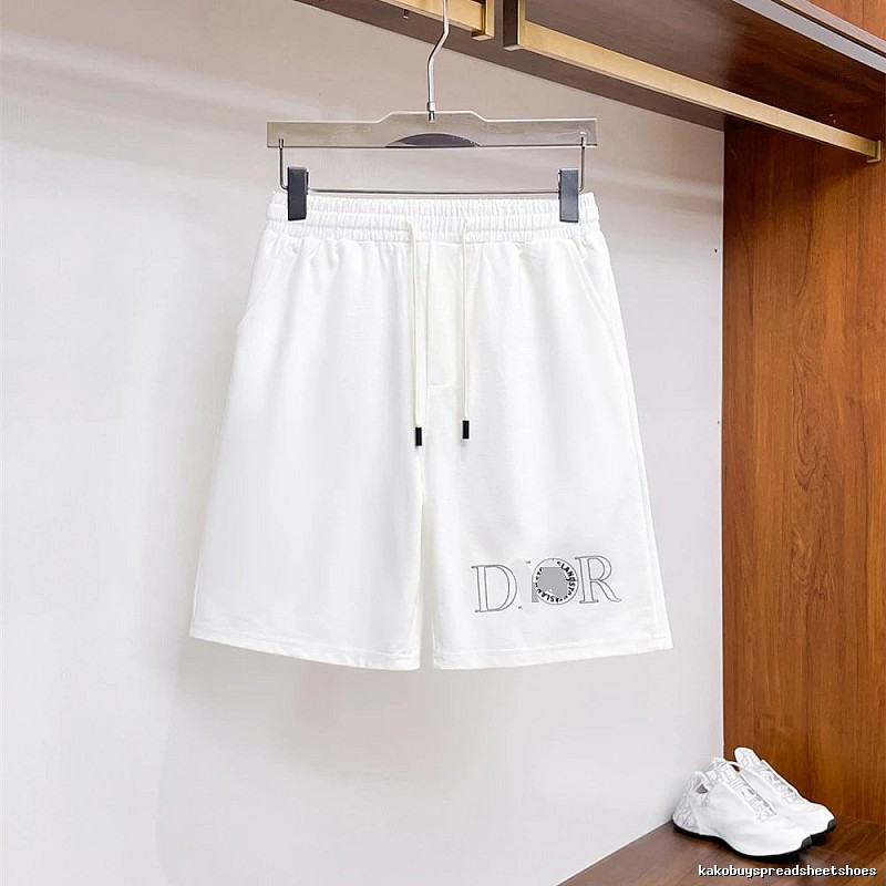 Dior Letter Print Casual Style White Shorts