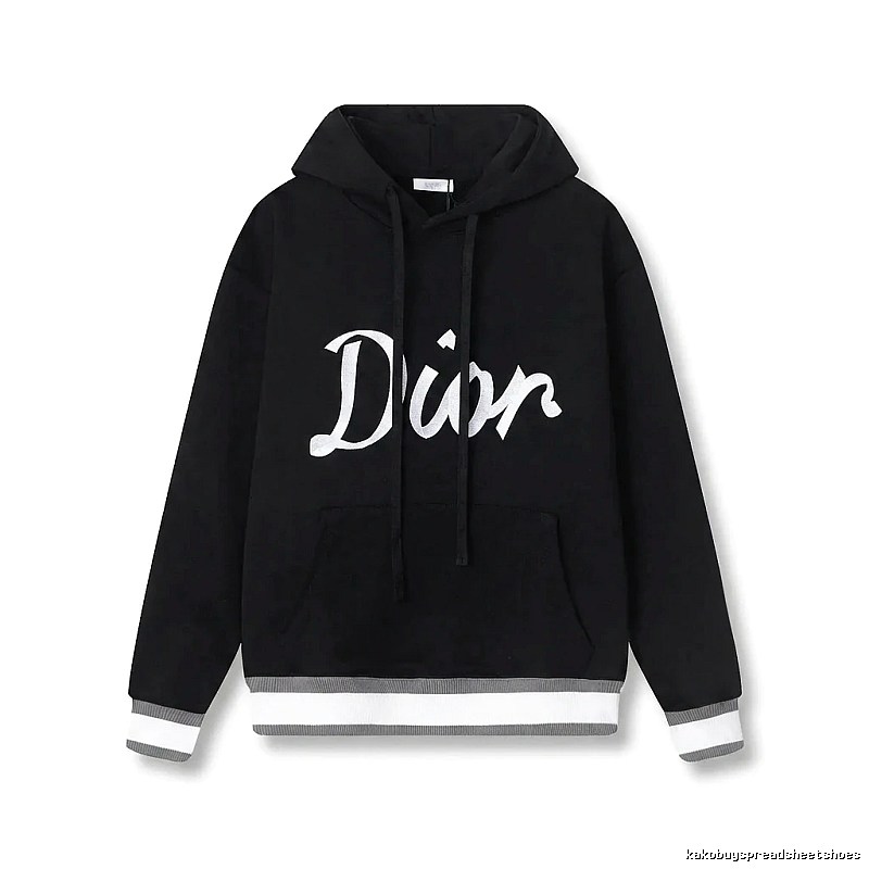 Dior letter-style black sweatshirt
