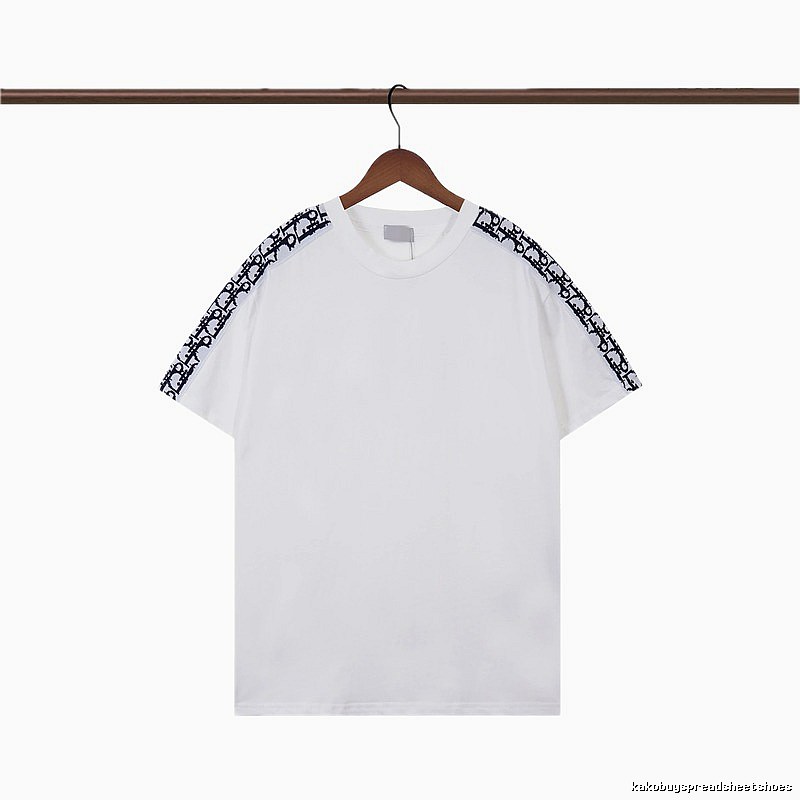 Dior Monogram Logo Tape Casual White T-Shirt